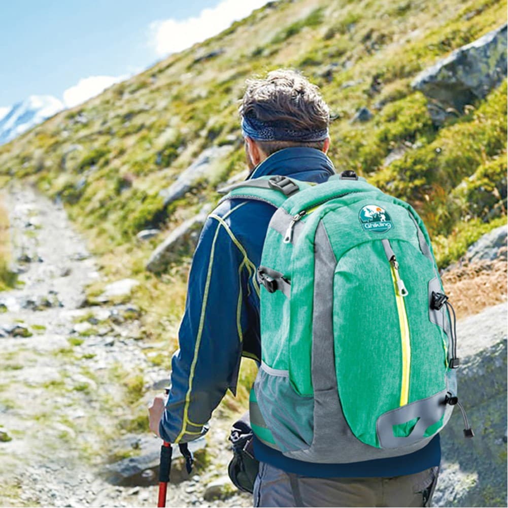 Ghiking, Hiking bag, back bag, Green, Size 27*16*48 Cm