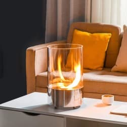 DPT, Table fireplace, White, Size 23*23*39 Cm