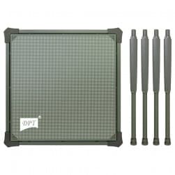 DPT, Foldable Camping Kitchen Table, Foldable Table for Outdoor and Home Gardens, Green, Size67.5*67.5*66.5Cm