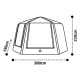 DPT, Air Cotton Tent for Trips, Inflatable Tent, Beige, Size 380*320*220 Cm