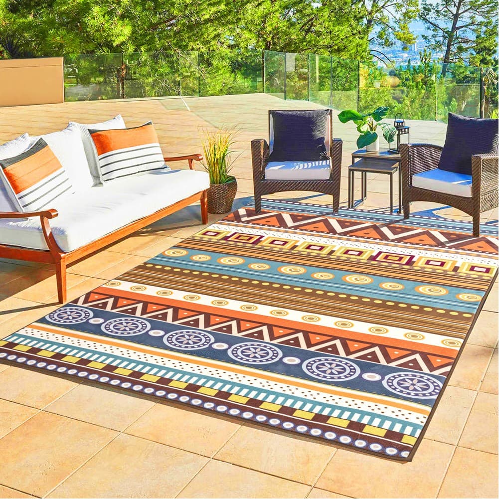 ALSANIDI, Ground seating mat for camping , Portable Camping and Hiking Floor Mat, Multicolored , Size 300*200 Cm