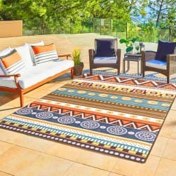 ALSANIDI, Ground seating mat for camping , Portable Camping and Hiking Floor Mat, Multicolored , Size 300*200 Cm