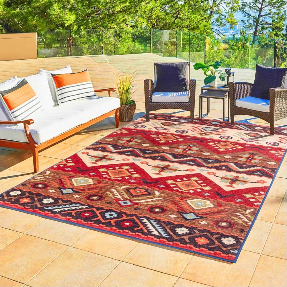 ALSANIDI, Ground seating mat for camping , Portable Camping and Hiking Floor Mat, Multicolored , Size 200*140 Cm