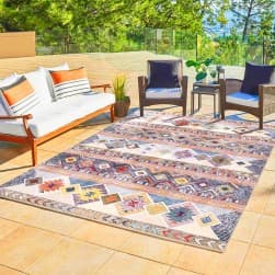ALSANIDI, Ground seating mat for camping , Portable Camping and Hiking Floor Mat, Multicolored , Size 200*140 Cm