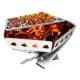 ALSANIDI, Portable BBQ stove, Charcoal BBQ Stove, Silver, Size32*24Cm