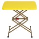 DPT, Aluminum Adjustable Table, Foldable Table for Outdoor and Home Gardens, Yellow, Size 44.5*62.5 Cm