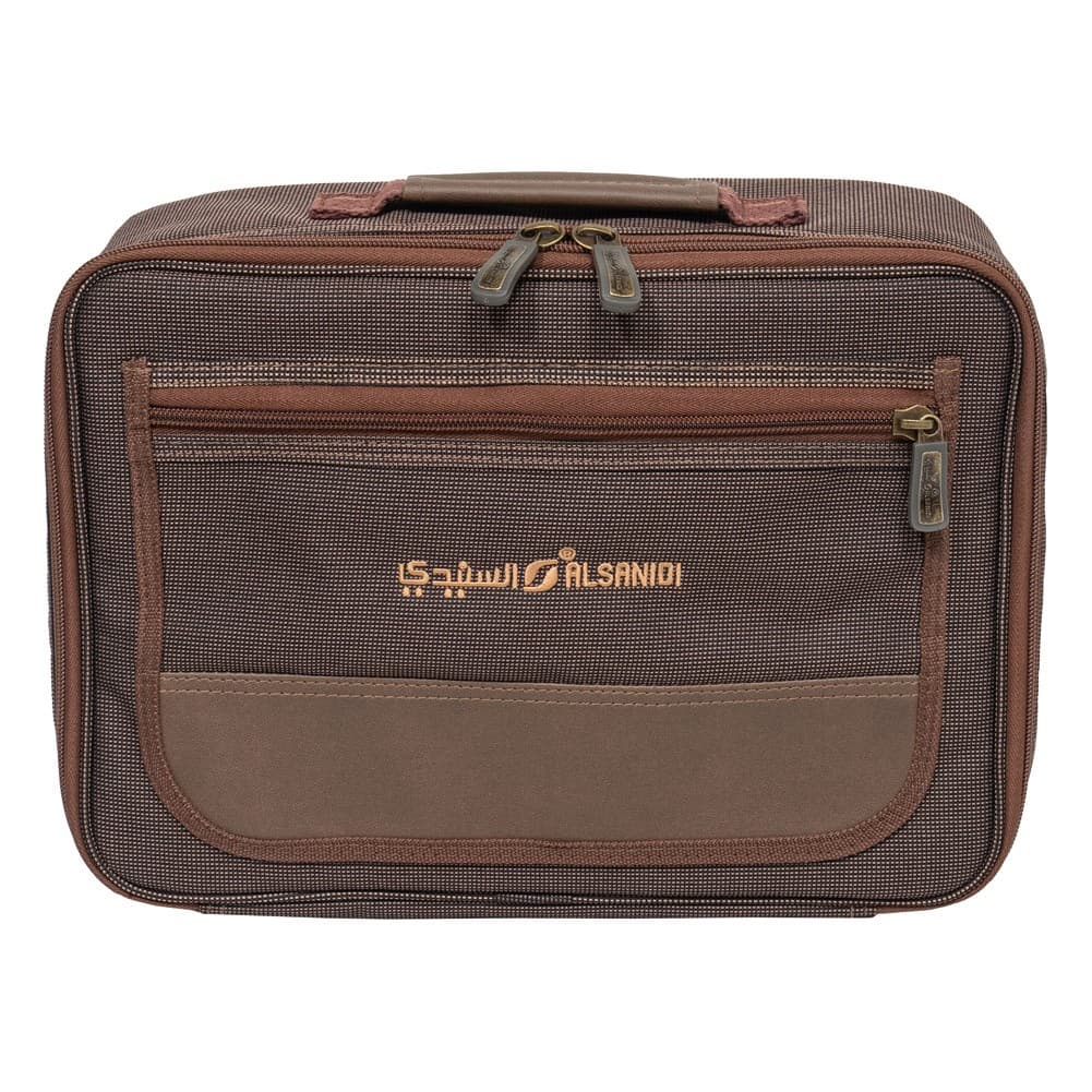 ALSANIDI, Tea Bag for Trips, Tea Bag, Coffee Brown, Size 33.5*11*24Cm