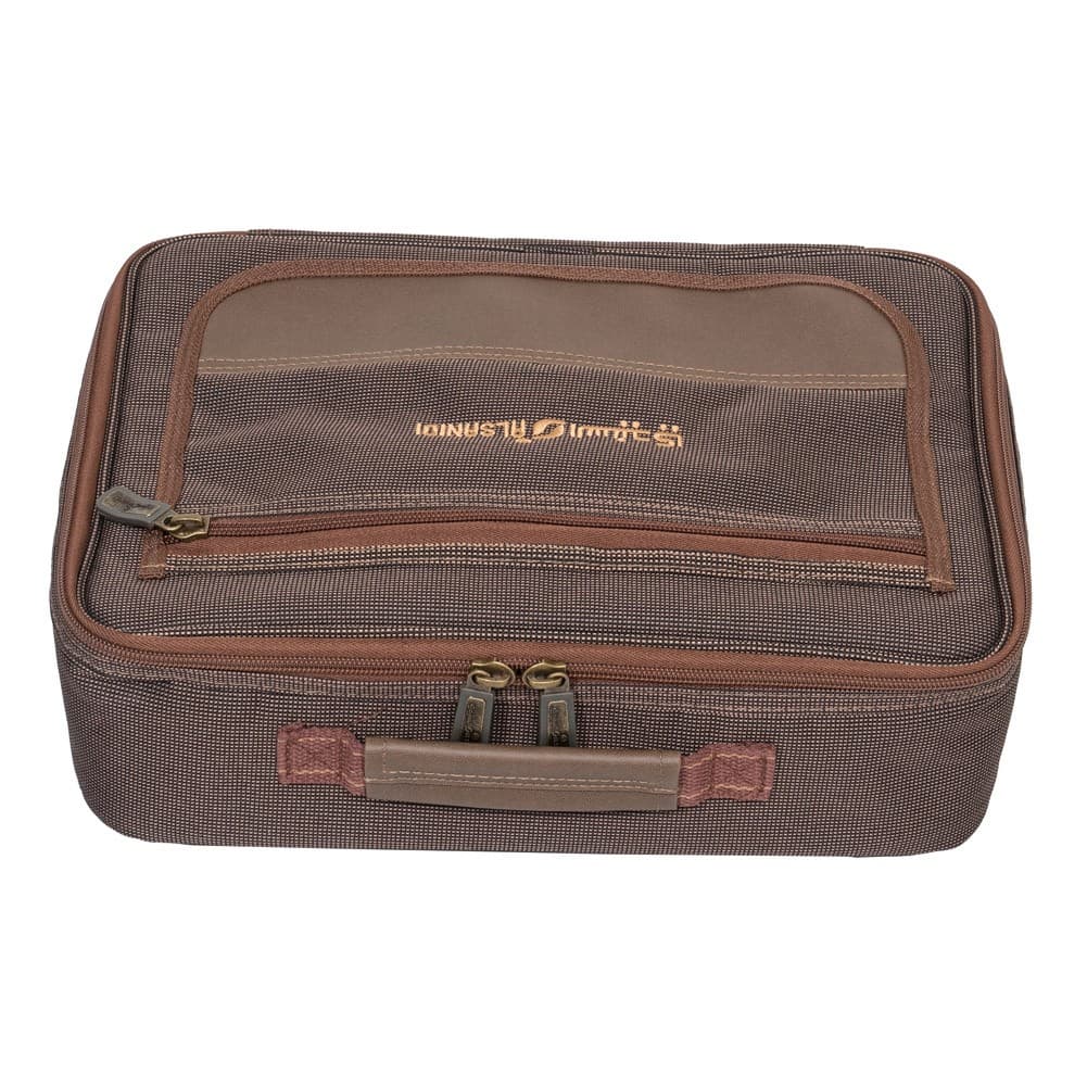 ALSANIDI, Tea Bag for Trips, Tea Bag, Coffee Brown, Size 33.5*11*24Cm