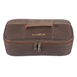 ALSANIDI, Cups and Mugs Bag for trips, Tea cups Bag, Coffee Brown, Size 33*17.5*9.5Cm