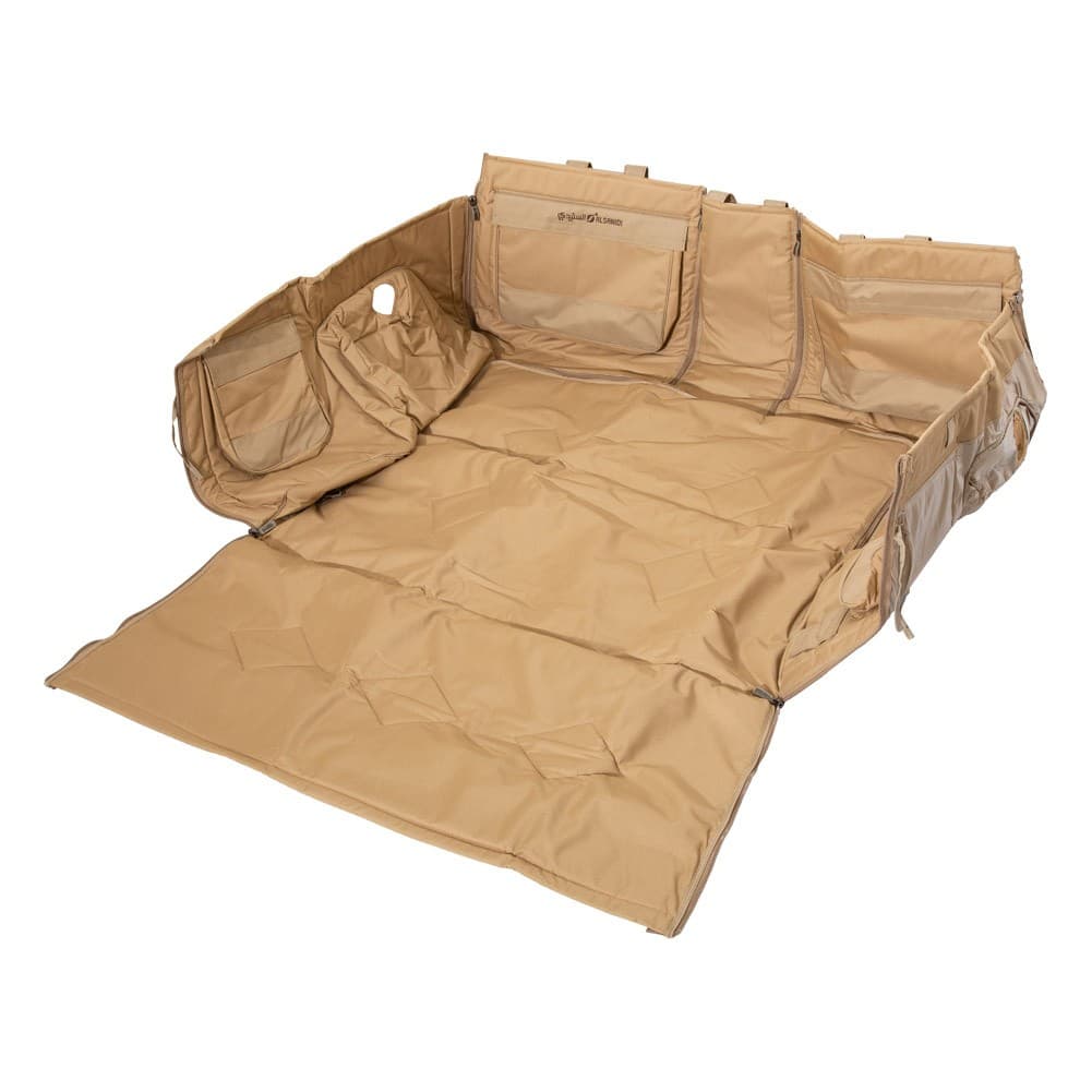 ALSANIDI, Car back trunk Mat for Prado + 2010, Back mat, Sulfur Yellow, Size 103*127*54.5Cm
