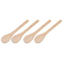 ALSANIDI, Measuring Spoon Set, Standard Measuring Spoon, Beige, Set 4 pcs Size13*3 Cm