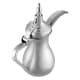 ALSANIDI, Raslan Indian Stainless steel Arabic Coffee Dallah, Raslan Dallah, Silver, Size 26