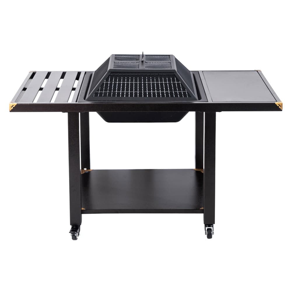 DPT, Grill with camping stove, Outdoor grill, Black, Size 120*62.5*66 Cm