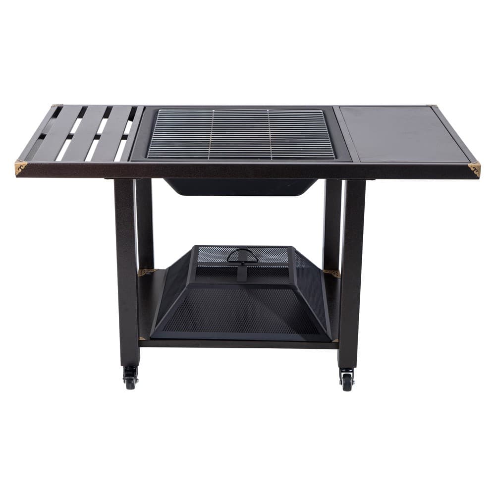 DPT, Grill with camping stove, Outdoor grill, Black, Size 120*62.5*66 Cm