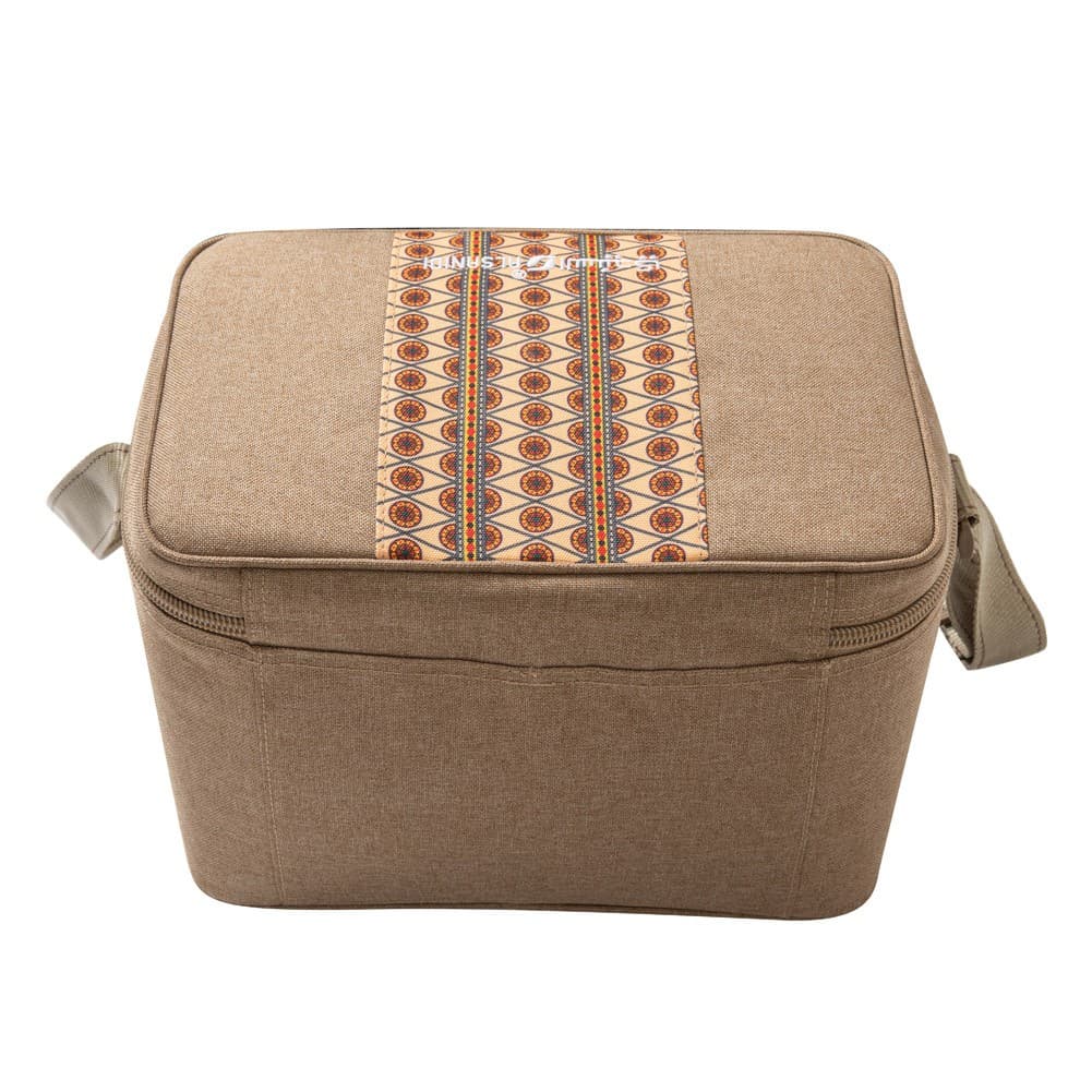ALSANIDI, Heat and cold insulated keeping bag for food and drinks, Food bag for Trips, Woody, Size 32*22*22Cm