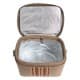 ALSANIDI, Heat and cold insulated keeping bag for food and drinks, Food bag for Trips, Woody, Size 32*22*22Cm