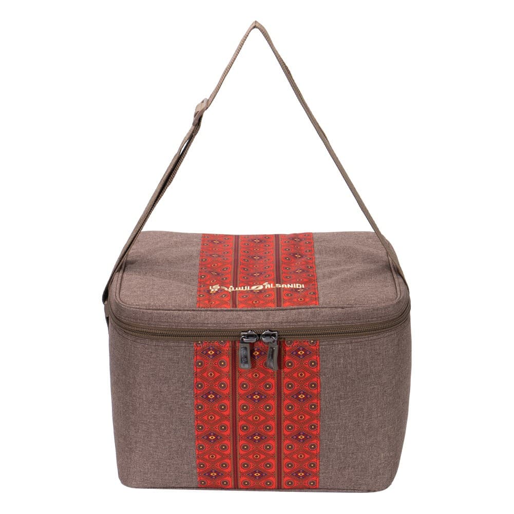 ALSANIDI, Heat and cold insulated keeping bag for food and drinks, Food bag for Trips, Oud, Size 36*26*26Cm