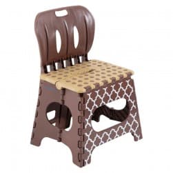 ALSANIDI, Multi-Purpose Chair, Camping Chair, Brown*Beige, Size 22*29*47 Cm