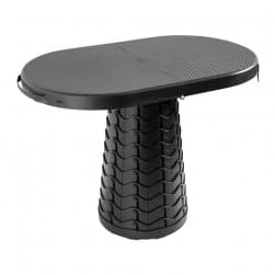 ALSANIDI, Chair with Table, Camping Chair, Black, Size60.5*38*46Cm