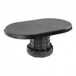 ALSANIDI, Chair with Table, Camping Chair, Black, Size60.5*38*46Cm