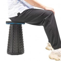 ALSANIDI, Foldable Nesting Chair, Camping Chair, Black*Blue, Size26*26*45Cm