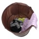 ALSANIDI, Foldable Waste Basket, Waste Paper Container, Brown, Size 65*47 Cm