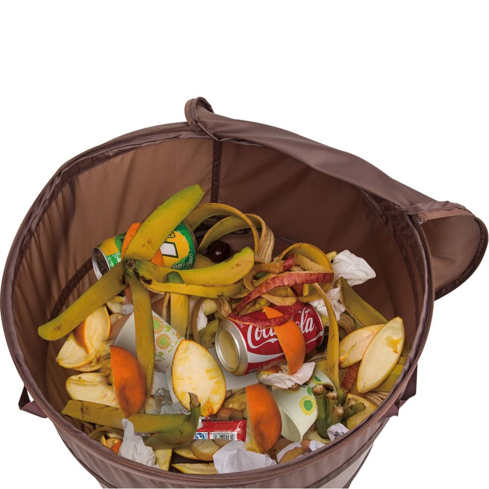 ALSANIDI, Foldable Waste Basket, Waste Paper Container, Brown, Size 49*67 Cm