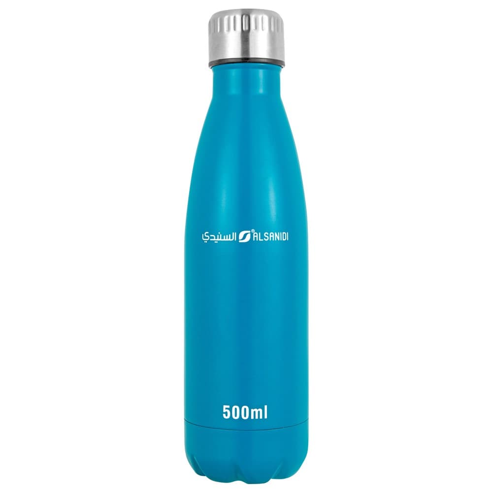 ALSANIDI, Stainless steel hot and cold Liquid Bottle, Sports water Bottle, Turquoise, capacity 500 ml