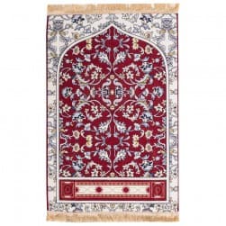 ALSANIDI, Memori Foam Prayer Rug, Comfortable Foam Prayer Rug, Red, Size 80*120 Cm