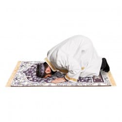 ALSANIDI, Memori Foam Prayer Rug, Comfortable Foam Prayer Rug, Brown, Size 80*120 Cm