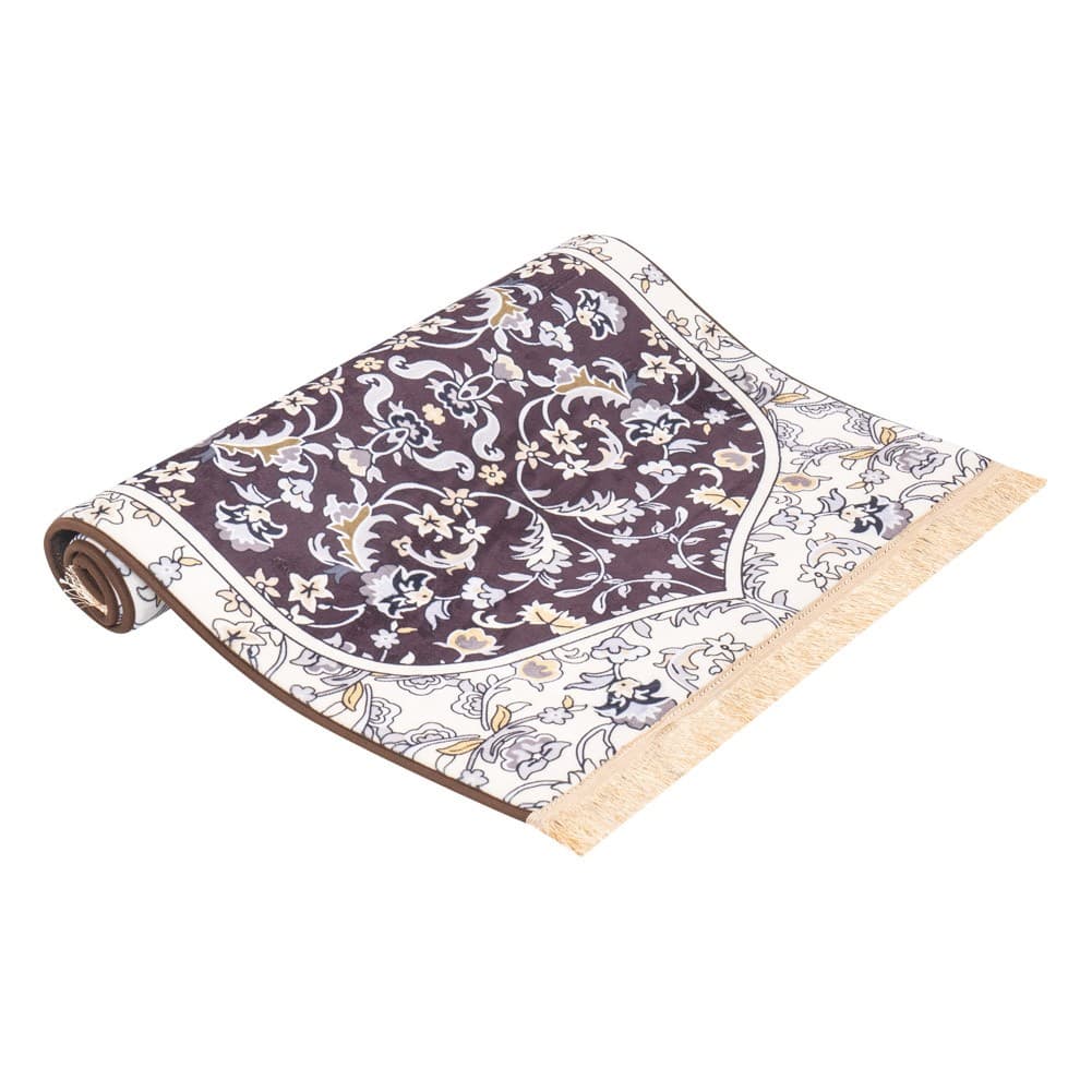 ALSANIDI, Memori Foam Prayer Rug, Comfortable Foam Prayer Rug, Brown, Size 80*120 Cm