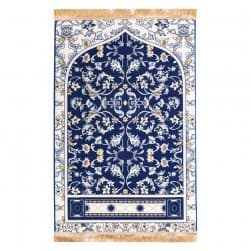 ALSANIDI, Memori Foam Prayer Rug, Comfortable Foam Prayer Rug, Blue, Size 80*120 Cm
