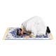 ALSANIDI, Memori Foam Prayer Rug, Comfortable Foam Prayer Rug, Blue, Size 80*120 Cm