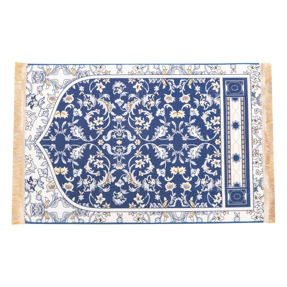 ALSANIDI, Memori Foam Prayer Rug, Comfortable Foam Prayer Rug, Blue, Size 80*120 Cm