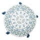ALSANIDI, Comfortable multi-use Ground cushion, Blue, Size 45*45*25 Cm
