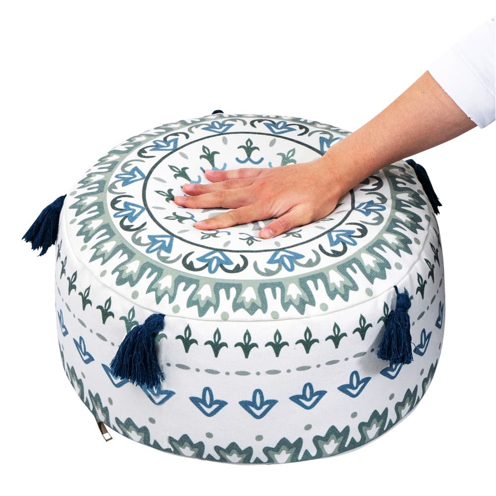 ALSANIDI, Comfortable multi-use Ground cushion, Blue, Size 45*45*25 Cm