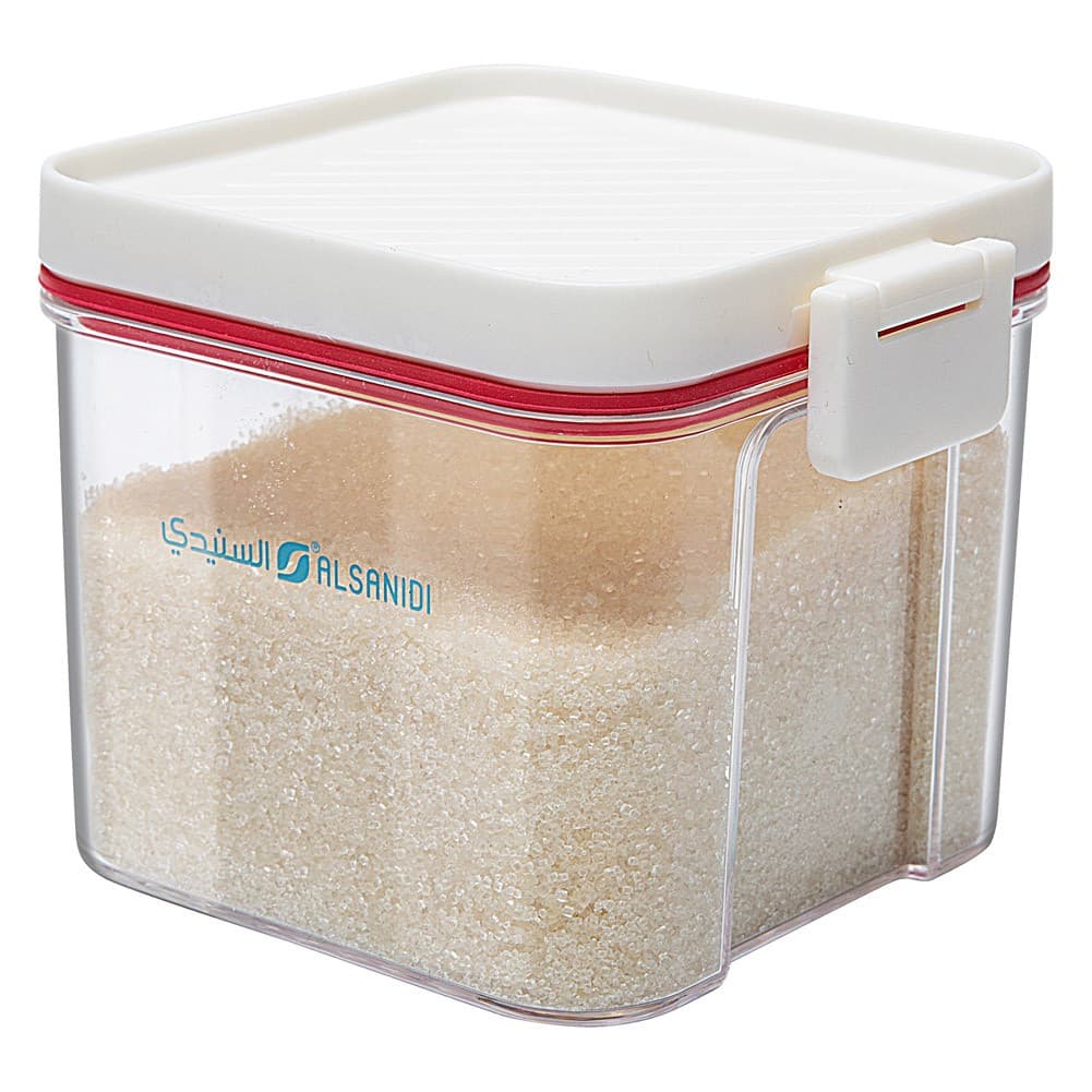 ALSANIDI, Closed storage box, Sealed Food Storage Container, Transparent , Size 12*10.3*9.4 Cm