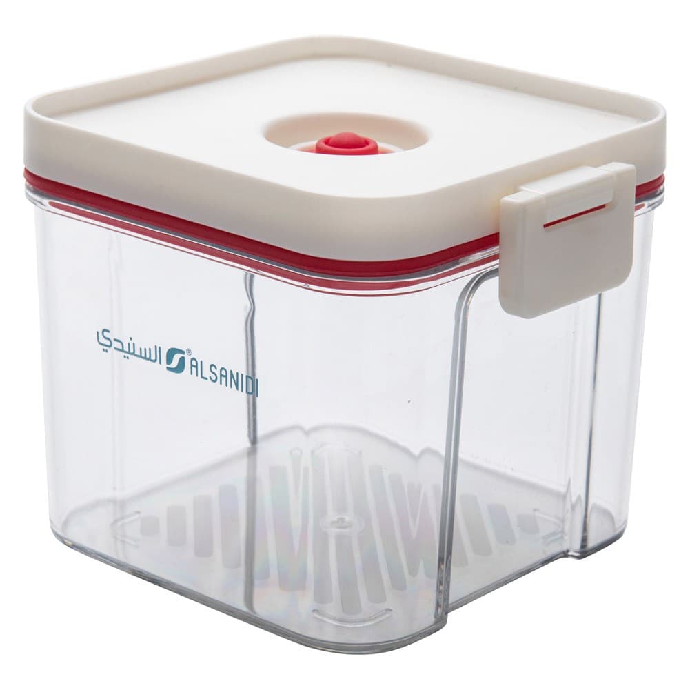 ALSANIDI, Closed storage box, Sealed Food Storage Container, Transparent , Size 12*10.3*9.4 Cm