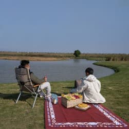 ALSANIDI, Ground seating mat for camping , Portable Camping and Hiking Floor Mat, Agate , Size 300*200 Cm