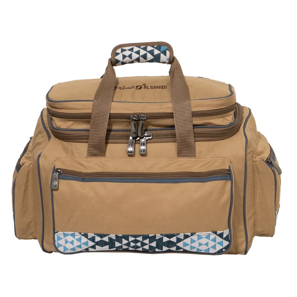 ALSANIDI, Al-Tanhat bag for trips, Camping bag, Kaki, Size 49.5*34.5*35Cm