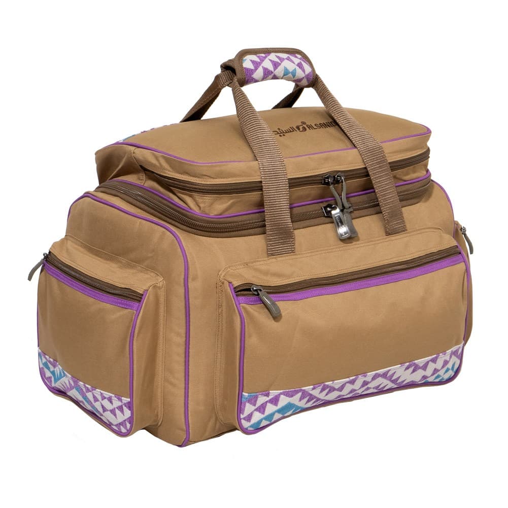 ALSANIDI, Al-Tanhat bag for trips, Camping bag, Kaki, Size 49.5*34.5*35Cm