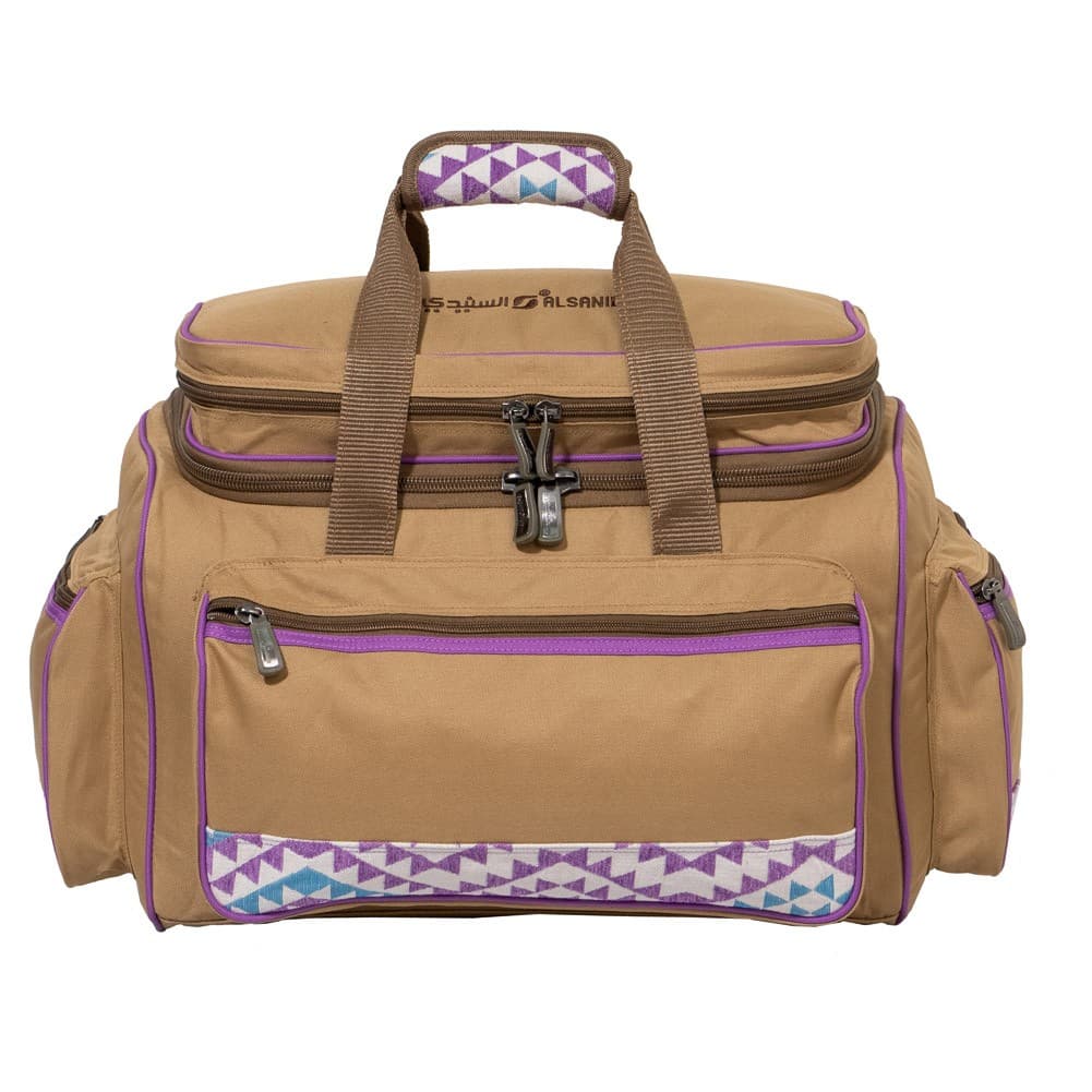 ALSANIDI, Al-Tanhat bag for trips, Camping bag, Kaki, Size 49.5*34.5*35Cm