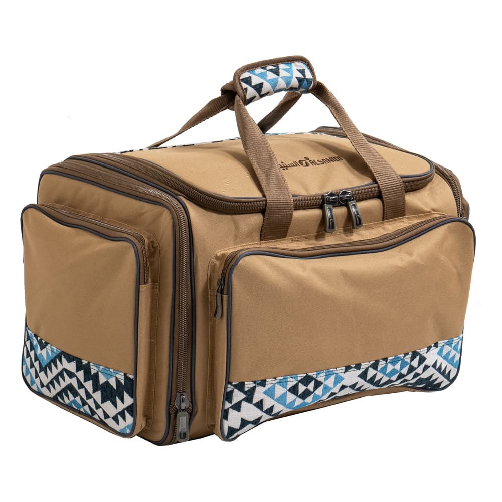 ALSANIDI, Al-Mostawa bag for trips, Camping bag, Kaki, Size 49*32*32 Cm