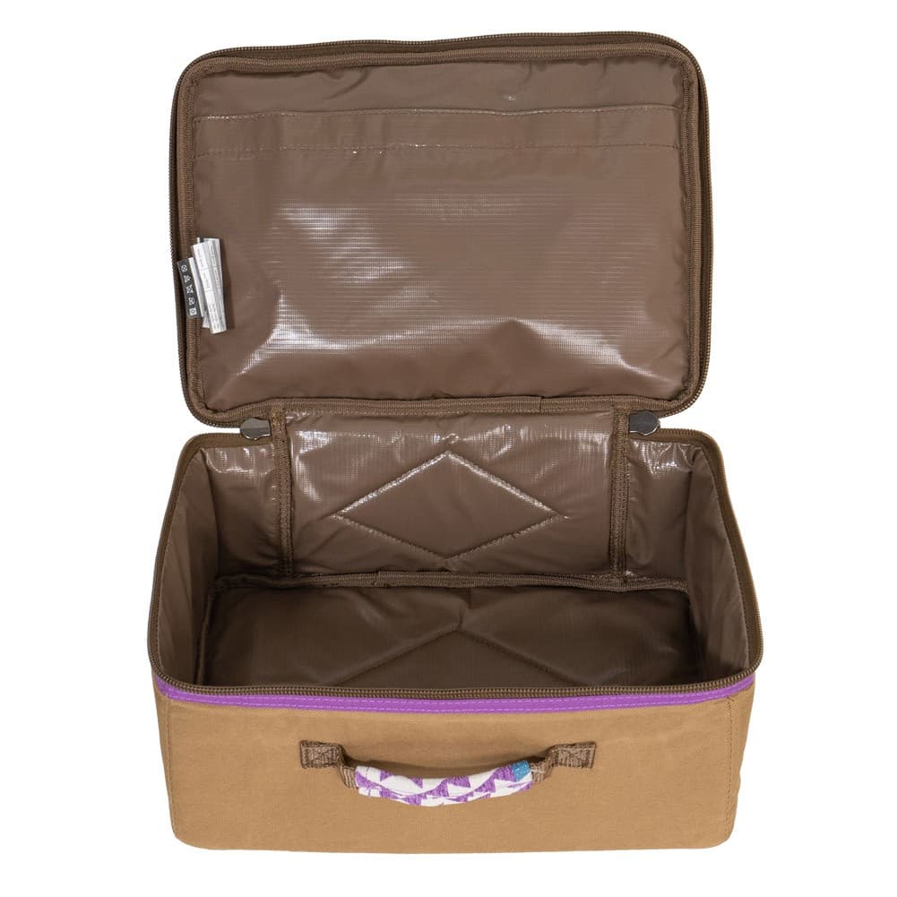ALSANIDI, Tea Bag for Trips, Tea Bag, Kaki, Size 36.5*16.5*26.5 Cm
