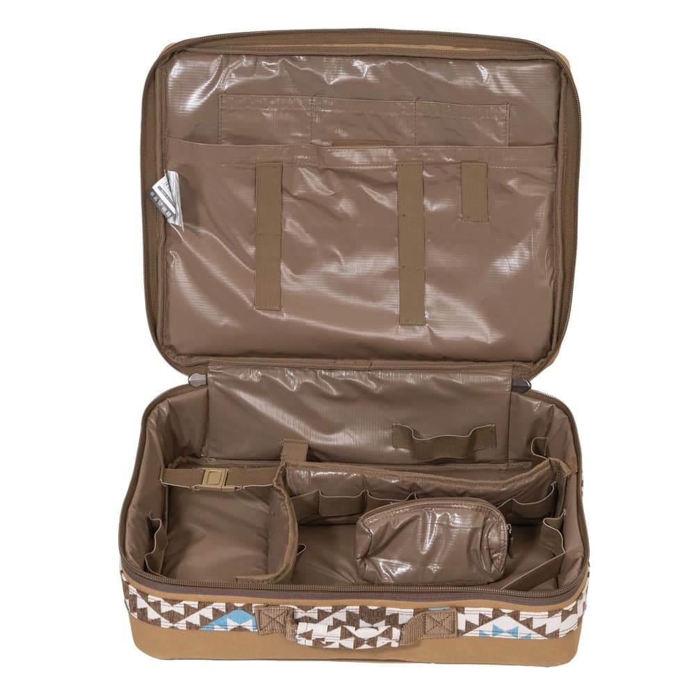 ALSANIDI, Al-Suman tea and coffee bag for trips, Camping bag, Kaki, Size 51*42*14.5Cm
