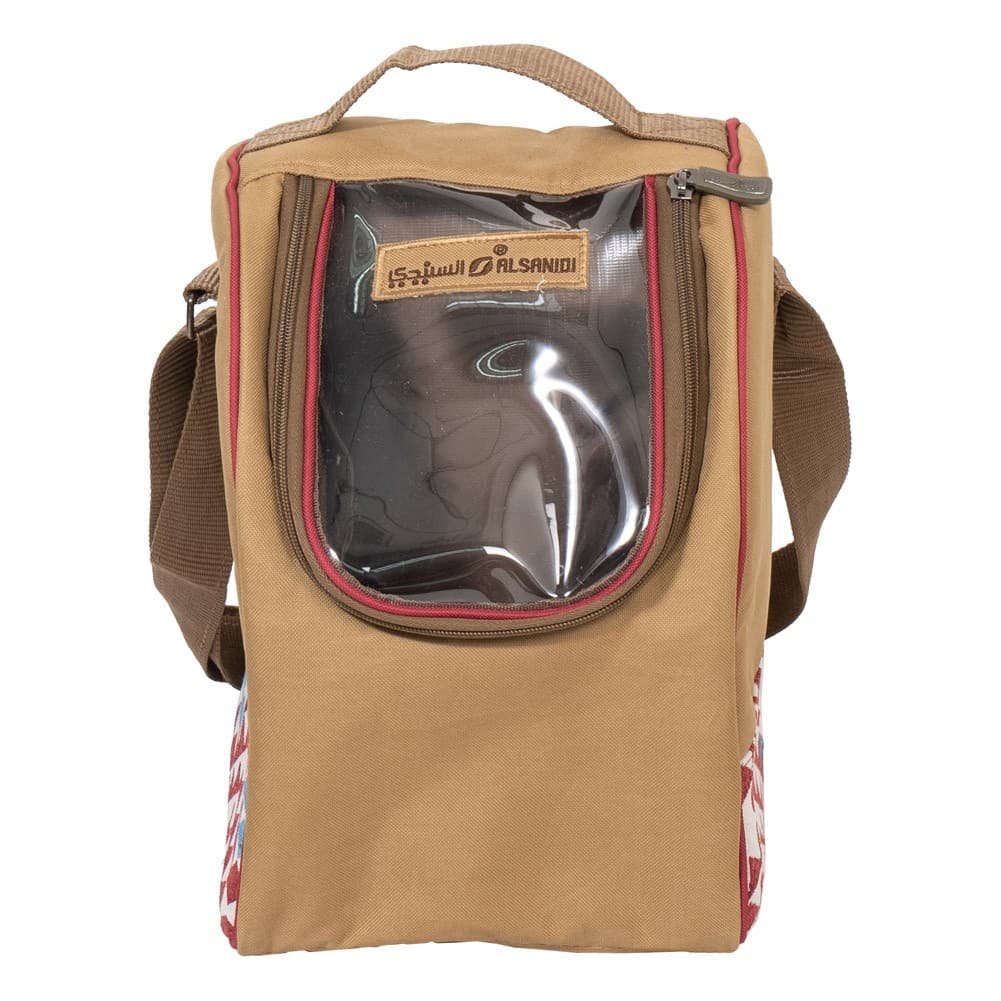 ALSANIDI, Emirates Thermos bag for Picnics and trips, Camping thermos bag, Kaki, Size 33.5*32*23Cm