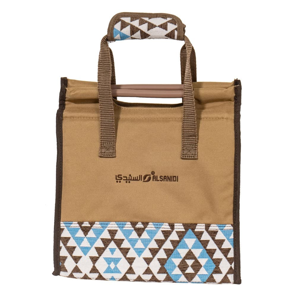 ALSANIDI, Insulated thermos bag for Picnics and trips, Camping thermos bag, Kaki, Size 45*38*21 Cm
