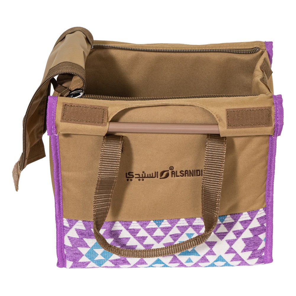 ALSANIDI, Insulated thermos bag for Picnics and trips, Camping thermos bag, Kaki, Size 38*34*21 Cm