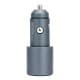 DPT, Car charger, Fast charger, Gray, capacity 40 Watt