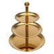 ALSANIDI, Stainless Steel Date and Sweets Serving Plate, Gold, Size 27 21.8 16.5 Cm